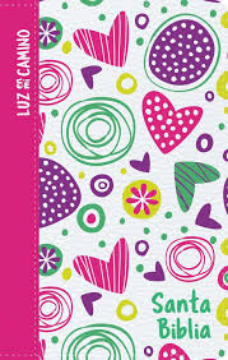 Mostrar detalles de NVI Biblia Luz en mi camino corazones, multicolor simil piel Imagen de NVI Biblia Luz en mi camino corazones, multicolor simil piel