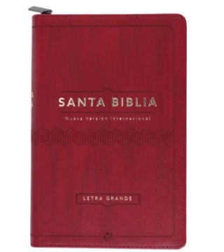 Mostrar detalles de Biblia NVI - Letra Grande - Vino - Con cierre (Zipper) Imagen de Biblia NVI - Letra Grande - Vino - Con cierre (Zipper)