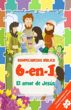 Mostrar detalles de Rompecabezas Bíblico 6 en 1: El amor de Jesús Imagen de Rompecabezas Bíblico 6 en 1: El amor de Jesús