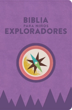 Mostrar detalles de RVR 1960 Biblia para niños exploradores, lavanda compás símil piel Imagen de RVR 1960 Biblia para niños exploradores, lavanda compás símil piel