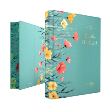 Mostrar detalles de Biblia RVR1960 Portatil Letra Grande - Flores turquesa Imagen de Biblia RVR1960 Portatil Letra Grande - Flores turquesa
