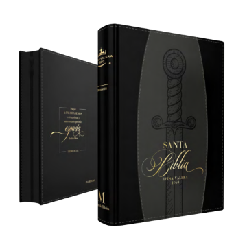 Mostrar detalles de Biblia RVR1960 Bolsillo Expresión.  Negro/gris Espada Imagen de Biblia RVR1960 Bolsillo Expresión.  Negro/gris Espada