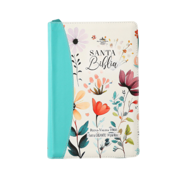 Mostrar detalles de Biblia RVR1960 Manual Letra Grande Jardin turquesa Imagen de Biblia RVR1960 Manual Letra Grande Jardin turquesa