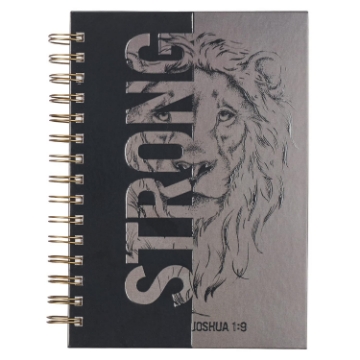 Mostrar detalles de Diario espiral grande y resistente - Josué 1:9 Imagen de Diario espiral grande y resistente - Josué 1:9