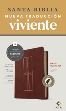 Mostrar detalles de Biblia ultrafina NTV, con Filament (SentiPiel, Cafe, Letra Roja, Con índice) Imagen de Biblia ultrafina NTV, con Filament (SentiPiel, Cafe, Letra Roja, Con índice)