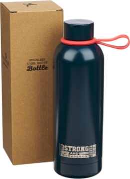 Mostrar detalles de Strong and Courageous Blue Stainless Steel Water Bottle - Joshua 1:9 Imagen de Strong and Courageous Blue Stainless Steel Water Bottle - Joshua 1:9
