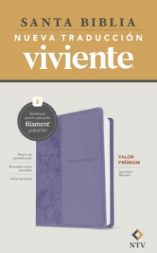 Mostrar detalles de Biblia valor prémium NTV con Filament (SentiPiel, Púrpura) Imagen de Biblia valor prémium NTV con Filament (SentiPiel, Púrpura)
