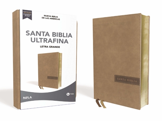 Imagen de Santa Biblia Ultrafina NBLA (beige, letra grande)