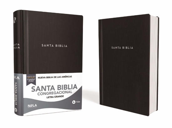 Imagen de Santa Biblia Congregacional NBLA (tapa dura, negra, letra grande)