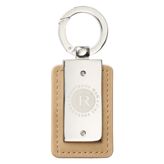 Imagen de Righteous Man Key Ring in Tin - Proverbs 20:7