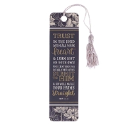 Imagen de Trust in the Lord Bookmark with Tassel - Proverbs 3:5-6