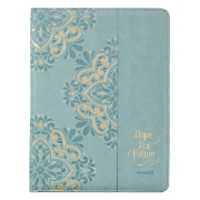 Imagen de Hope & a Future Powder Blue Faux Leather Portfolio Folder - Jeremiah 29:11