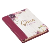 Imagen de His Grace is Enough Handy-sized Faux Leather Journal - 2 Corinthians 12:9