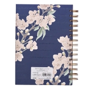 Imagen de It Is Well Large Wirebound Journal in Navy