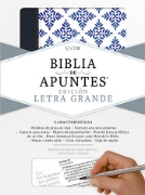Imagen de Biblia de Apuntes Edicion Letra Grande NVI (blanco y azul sImil piel)