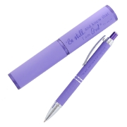 Imagen de Be Still and Know Purple Gift Pen and Case - Psalm 46:10