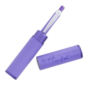 Imagen de Be Still and Know Purple Gift Pen and Case - Psalm 46:10