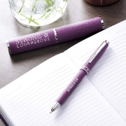 Imagen de Strong & Courageous Purple Gift Pen – Joshua 1:9