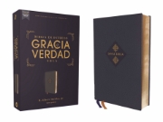 Imagen de Biblia de Estudio Gracia y Verdad NBLA, Leathesoft, Azul Marino