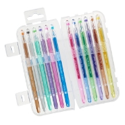 Imagen de Metallic & Glitter Gel Pen Set - 12pc