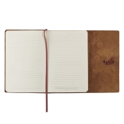 Imagen de Faith Brown Full Grain Leather Journal with Wrap Closure