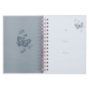 Imagen de Strength & Dignity Pink Butterfly Garden Large Wirebound Journal - Proverbs 31:25