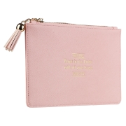 Imagen de Trust in the Lord LuxLeather Pouch in Blush - Proverbs 3:5