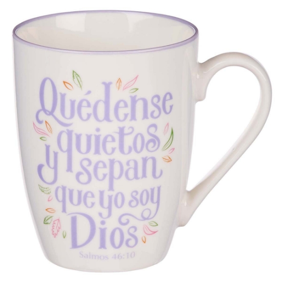 Imagen de Quedense Quietos y Sepan Salmos Taza Ceramica – Salmos 46:10