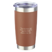 Imagen de Righteous Man Stainless Steel Mug - Proverbs 20:7