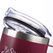 Imagen de Be Strong & Courageous Very Berry Camp Style Stainless Steel Mug - Joshua 1:9