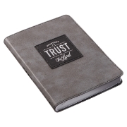 Imagen de Trust in the LORD Gray Faux Leather Handy-sized Journal - Proverbs 3:5