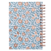 Imagen de Sufficient Grace Teal Floral Large Wirebound Journal - 2 Corinthians 12:9