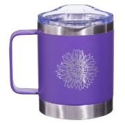 Imagen de Strength & Dignity Purple Camp-style Stainless Steel Mug - Proverbs 31:25