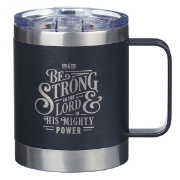 Imagen de Be Strong in the LORD Camp-style Stainless Steel Mug - Ephesians 6:10