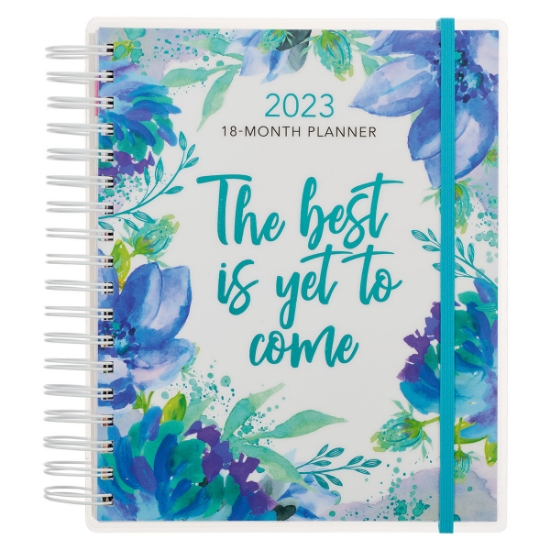 Imagen de 2023 The Best is Yet to Come Wirebound 18-month Planner with Elastic Closure