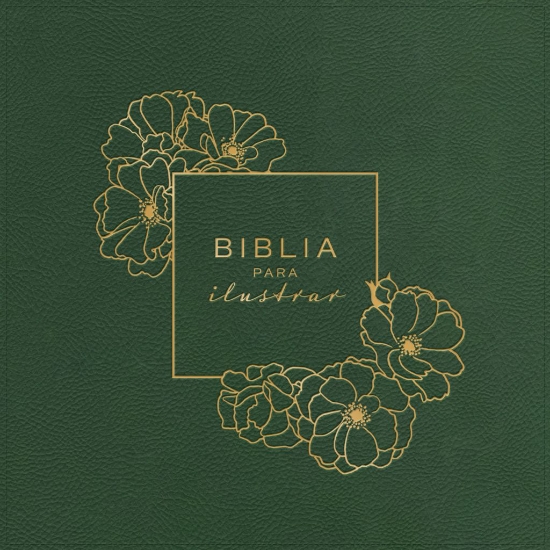 Imagen de Reina Valera 1960 Biblia para ilustrar, verde simil piel