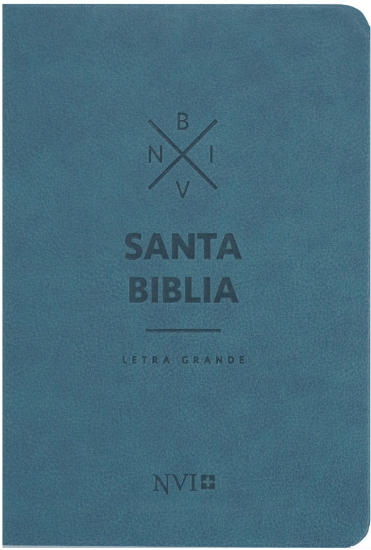 Imagen de Biblia NVI letra grande - Tamaño mediano - Azul