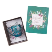 Imagen de Let Your Faith Be Bigger Than Your Fear Journal and Mug Boxed Gift Set for Women