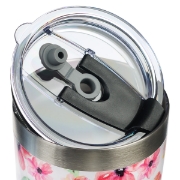 Imagen de Kindness Matters Pink Cosmos Stainless Steel Travel Mug with Reusable Straw