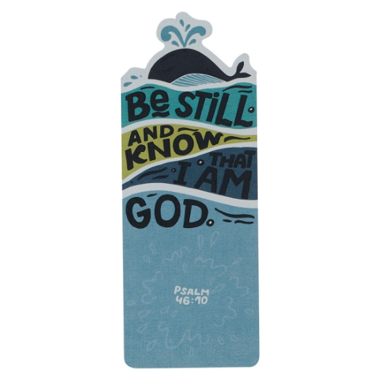 Imagen de Be Still Whale Premium Cardstock Bookmark - Psalm 46:10