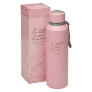 Imagen de Be Still Pink Stainless Steel Water Bottle - Psalm 46:10