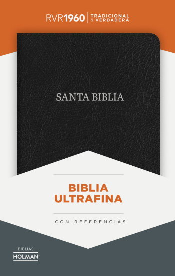 Imagen de Biblia RVR1960 Ultrafina Negro, piel fabricada