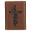 Imagen de Names of Jesus Classic Brown Full Grain Leather Trifold Wallet