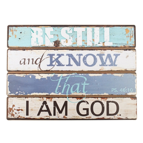 Imagen de Be Still Wall Plaque - Psalm 46:10