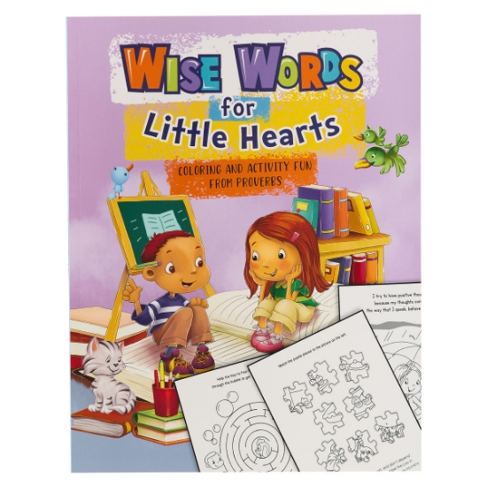 Imagen de Wise Words for Little Hearts Coloring and Activity Book