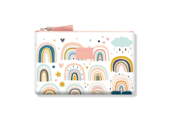 Imagen de Bendecida - Zipper Pouch Corazones