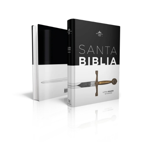 Imagen de Biblia RVR1960 Eco-Flex Blanco/Negro con Espada