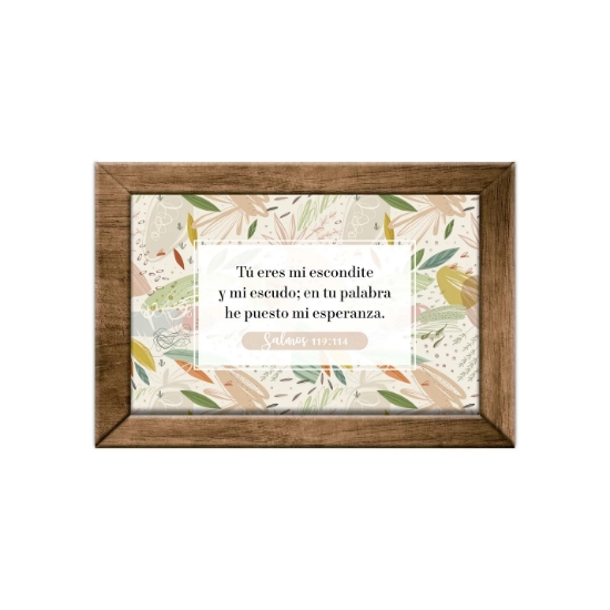 Imagen de Tu Eres mi Escondite - Cuadro de Madera 27 x 17