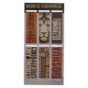 Imagen de Strong and Courageous Magnetic Bookmark Set - Joshua 1:9