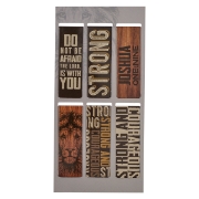 Imagen de Strong and Courageous Magnetic Bookmark Set - Joshua 1:9